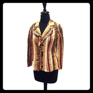Quilted Hippie Chic Vintage Blazer